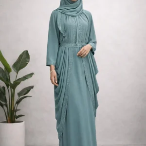 Amina | Flare Chiffon Abaya