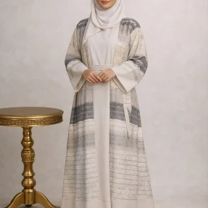 Liyana | Dubai Tissue Thread Work Abaya