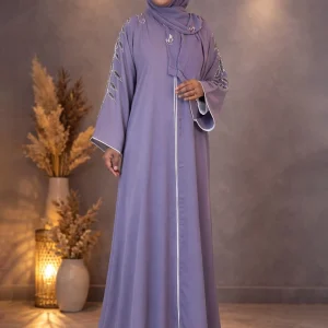 Junaya-Kimono Style Dubai Hand Work Abaya